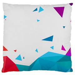 Triangle Chevron Colorfull Large Cushion Case (One Side)