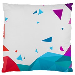 Triangle Chevron Colorfull Standard Flano Cushion Case (One Side)