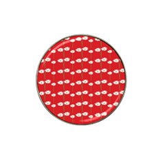 Sunflower Red Star Beauty Flower Floral Hat Clip Ball Marker (4 Pack) by Mariart