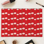 Sunflower Red Star Beauty Flower Floral Cosmetic Bag (XXL)  Back