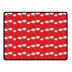 Sunflower Red Star Beauty Flower Floral Double Sided Fleece Blanket (small) 