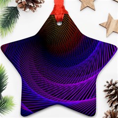 Striped Abstract Wave Background Structural Colorful Texture Line Light Wave Waves Chevron Ornament (star)