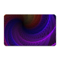 Striped Abstract Wave Background Structural Colorful Texture Line Light Wave Waves Chevron Magnet (rectangular)