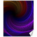 Striped Abstract Wave Background Structural Colorful Texture Line Light Wave Waves Chevron Canvas 8  x 10  8.15 x9.66  Canvas - 1