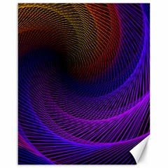 Striped Abstract Wave Background Structural Colorful Texture Line Light Wave Waves Chevron Canvas 16  X 20  