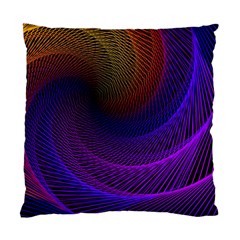 Striped Abstract Wave Background Structural Colorful Texture Line Light Wave Waves Chevron Standard Cushion Case (two Sides) by Mariart