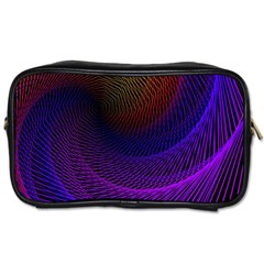 Striped Abstract Wave Background Structural Colorful Texture Line Light Wave Waves Chevron Toiletries Bags 2-side by Mariart