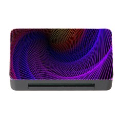 Striped Abstract Wave Background Structural Colorful Texture Line Light Wave Waves Chevron Memory Card Reader With Cf by Mariart