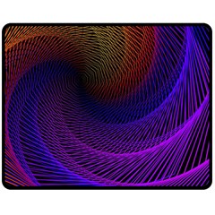 Striped Abstract Wave Background Structural Colorful Texture Line Light Wave Waves Chevron Double Sided Fleece Blanket (medium) 