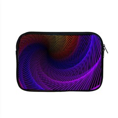 Striped Abstract Wave Background Structural Colorful Texture Line Light Wave Waves Chevron Apple Macbook Pro 15  Zipper Case