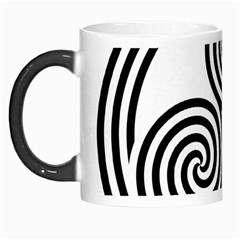 Triple Spiral Triskelion Black Morph Mugs by Mariart