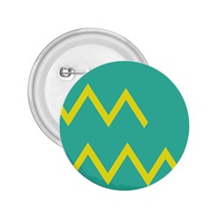 Waves Chevron Wave Green Yellow Sign 2 25  Buttons by Mariart