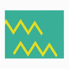 Waves Chevron Wave Green Yellow Sign Small Glasses Cloth (2-side)