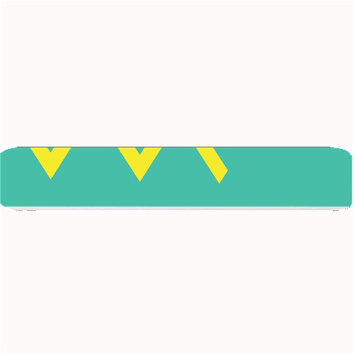 Waves Chevron Wave Green Yellow Sign Small Bar Mats