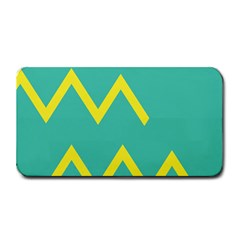 Waves Chevron Wave Green Yellow Sign Medium Bar Mats