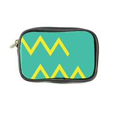 Waves Chevron Wave Green Yellow Sign Coin Purse by Mariart