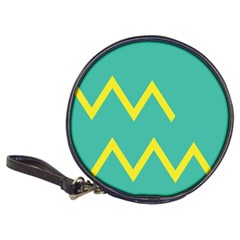 Waves Chevron Wave Green Yellow Sign Classic 20-cd Wallets