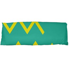 Waves Chevron Wave Green Yellow Sign Body Pillow Case Dakimakura (two Sides) by Mariart