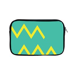 Waves Chevron Wave Green Yellow Sign Apple Macbook Pro 13  Zipper Case