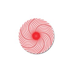 Spiral Red Polka Star Golf Ball Marker by Mariart