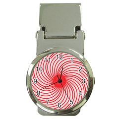 Spiral Red Polka Star Money Clip Watches