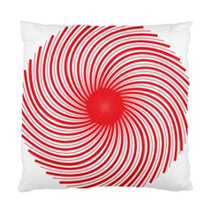 Spiral Red Polka Star Standard Cushion Case (one Side) by Mariart