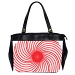 Spiral Red Polka Star Office Handbags (2 Sides)  Front