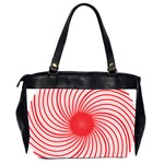 Spiral Red Polka Star Office Handbags (2 Sides)  Back