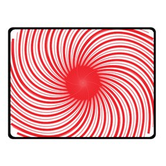 Spiral Red Polka Star Fleece Blanket (small) by Mariart