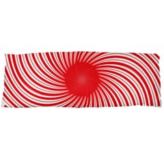 Spiral Red Polka Star Body Pillow Case Dakimakura (two Sides) by Mariart