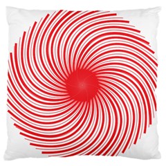 Spiral Red Polka Star Standard Flano Cushion Case (one Side) by Mariart