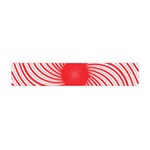 Spiral Red Polka Star Flano Scarf (Mini) Back