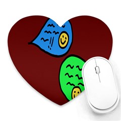 Version Colors Transparent Elements Emoticons Alpha Transparency Heart Mousepads by Mariart