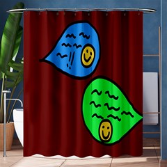 Version Colors Transparent Elements Emoticons Alpha Transparency Shower Curtain 60  X 72  (medium)  by Mariart