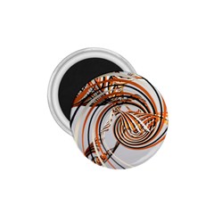 Splines Line Circle Brown 1 75  Magnets by Mariart