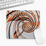 Splines Line Circle Brown Large Mousepads Front