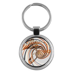 Splines Line Circle Brown Key Chains (round)  by Mariart