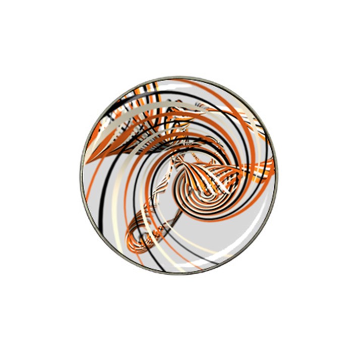 Splines Line Circle Brown Hat Clip Ball Marker (10 pack)