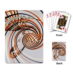 Splines Line Circle Brown Playing Card by Mariart