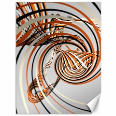 Splines Line Circle Brown Canvas 36  X 48  