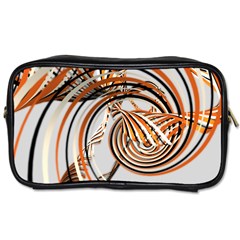 Splines Line Circle Brown Toiletries Bags by Mariart