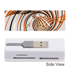 Splines Line Circle Brown Memory Card Reader (stick) 