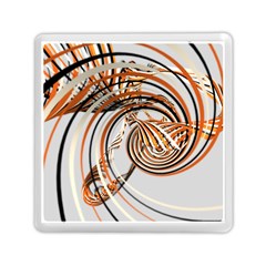 Splines Line Circle Brown Memory Card Reader (square)  by Mariart