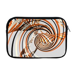 Splines Line Circle Brown Apple Macbook Pro 17  Zipper Case