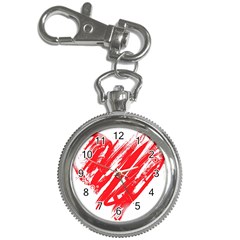 Valentines Day Heart Modern Red Polka Key Chain Watches by Mariart