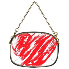 Valentines Day Heart Modern Red Polka Chain Purses (one Side)  by Mariart