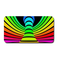 Twisted Motion Rainbow Colors Line Wave Chevron Waves Medium Bar Mats by Mariart