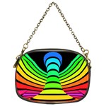 Twisted Motion Rainbow Colors Line Wave Chevron Waves Chain Purses (One Side)  Front