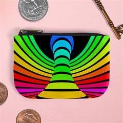 Twisted Motion Rainbow Colors Line Wave Chevron Waves Mini Coin Purses by Mariart