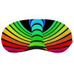 Twisted Motion Rainbow Colors Line Wave Chevron Waves Sleeping Masks by Mariart